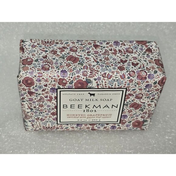 Beekman 1802 Goat Milk Soap Honeyed Grapefruit 9 Oz Enriched Guava Leaf Extract - Picture 1 of 2